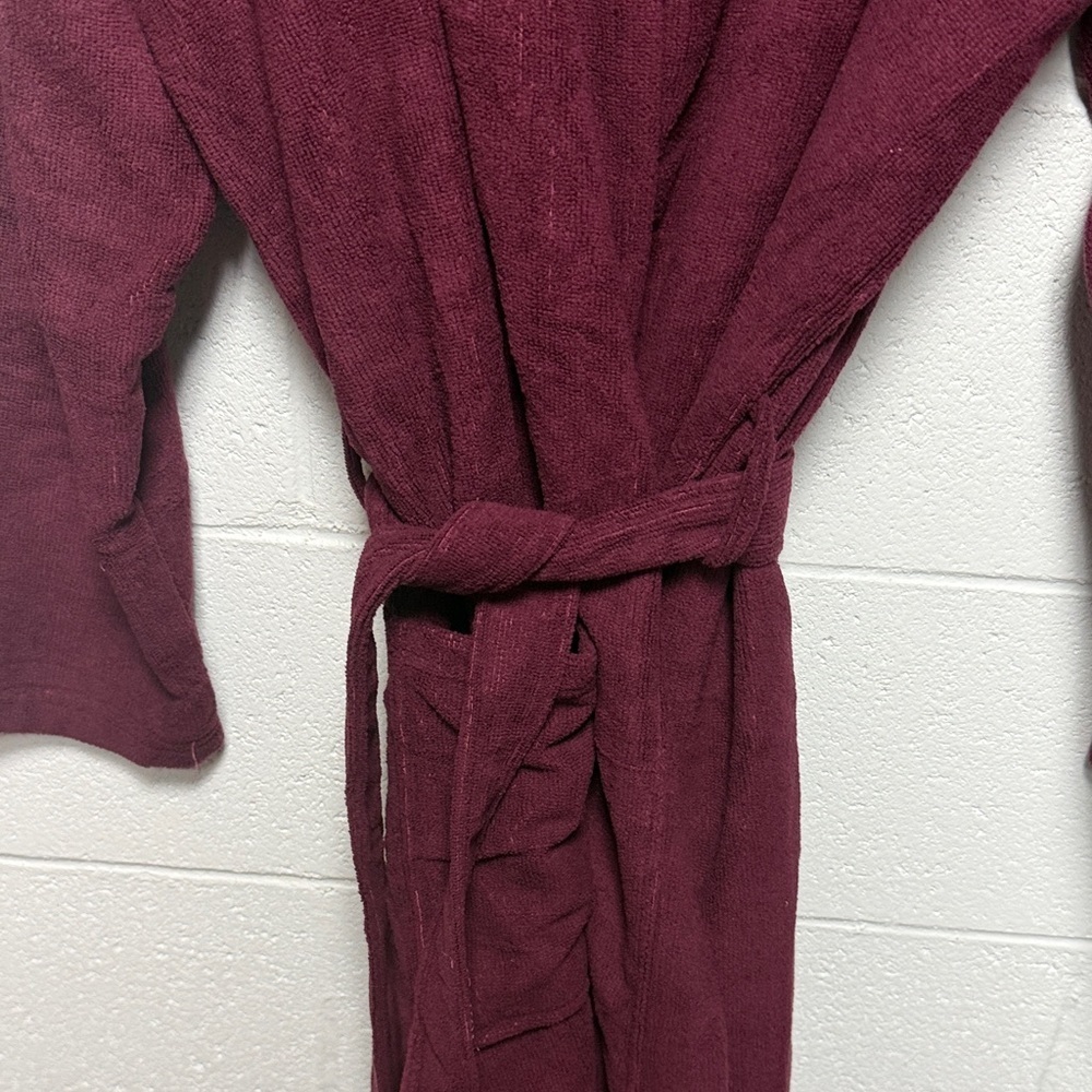 FashGudim Burgundy Robe - Picture 7 of 10